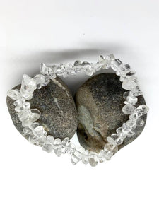 Bracelet cristal de roche chips