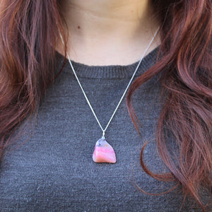 Collier Opale Rose