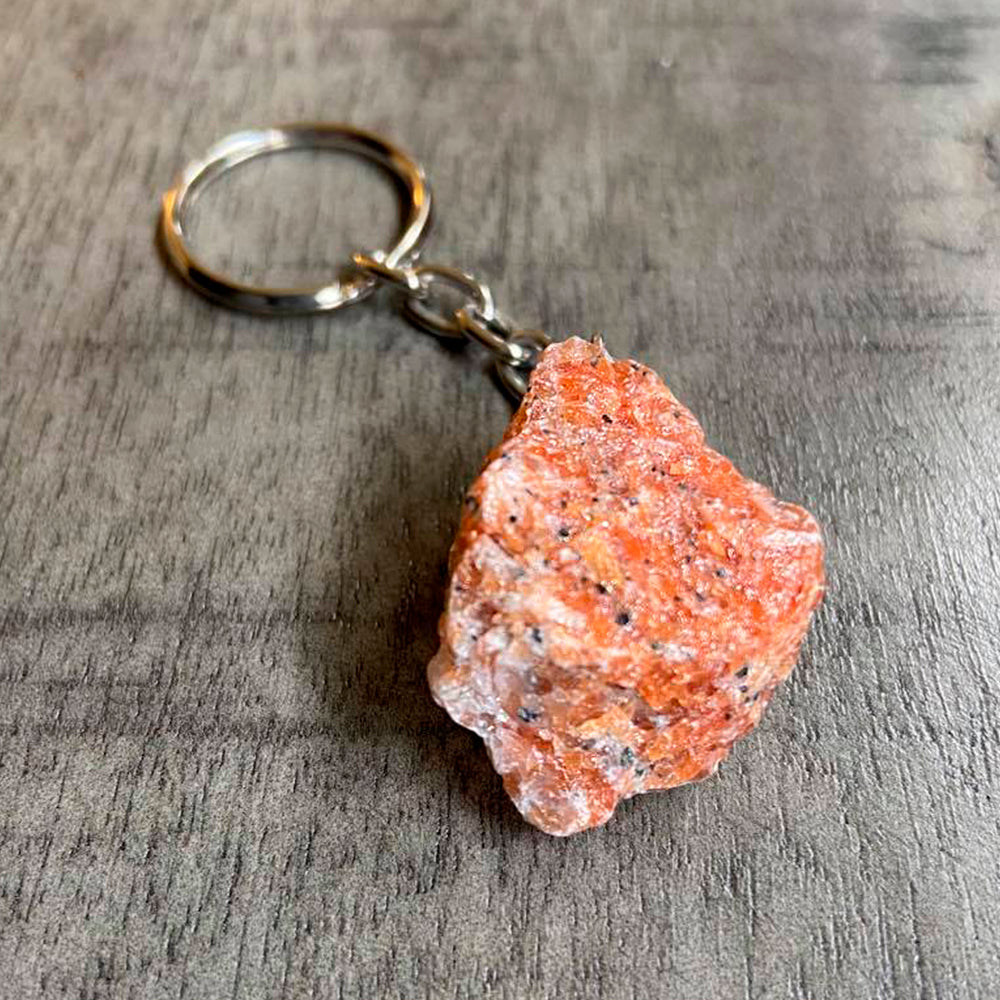 Porte-clés Calcite Orange Brute